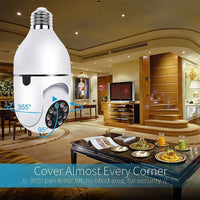 4130 Merge HD 1080P Wifi IP Camera Wireless E27 Fitting Light Bulb Home Security Baby Monitor Cam.