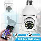 4130 Merge HD 1080P Wifi IP Camera Wireless E27 Fitting Light Bulb Home Security Baby Monitor Cam.