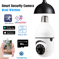 4130 Merge HD 1080P Wifi IP Camera Wireless E27 Fitting Light Bulb Home Security Baby Monitor Cam.