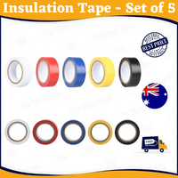 5104 Merge Home Electrical Insulation PVC Tape Black Colour 5 Pack Unique