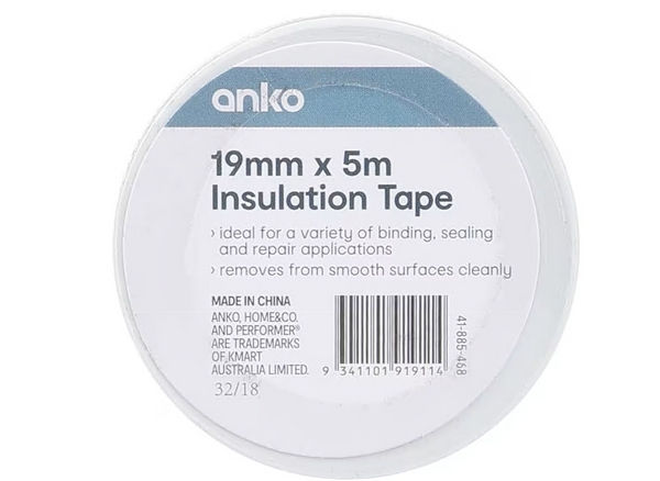 5104 Merge Home Electrical Insulation PVC Tape Black Colour 5 Pack Unique