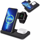 6205 Merge 3 In 1 Fast Wireless Charger Station Dock For Apple Watch iPhone 15 PRO 14 13 XS