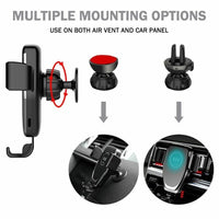 6029 Merge New Wireless Car Charger Dock air Vent Mount Gravity Holder For Mobile Phone