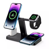 6210 Merge 15W Foldable wireless charger station 4In1 For apple airPods iPhone14 iWatch											 .