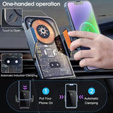 6210 Merge 15W Car Wireless Charger Dock Air Vent Mount Gravity Mobile Holder For Phone.