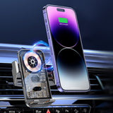 6210 Merge 15W Car Wireless Charger Dock Air Vent Mount Gravity Mobile Holder For Phone.