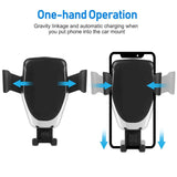 6214 Merge Wireless Car Charger Dock Air Vent Mount Gravity Holder For Mobile Phone 10W