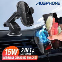 6215 Merge Automatic Clamp Wireless Car Charger Phone Holder Air Vent Mount /Windscreen