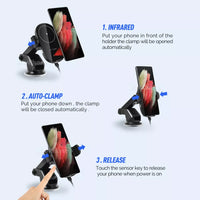 6215 Merge Automatic Clamp Wireless Car Charger Phone Holder Air Vent Mount /Windscreen