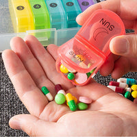 6303 Merge Medicine Case 7Day Week Dispenser Storage Organizer Container Tablet Pill Box