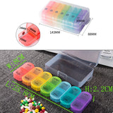 6303 Merge Medicine Case 7Day Week Dispenser Storage Organizer Container Tablet Pill Box