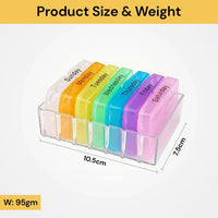 6305 Merge 7 Day Pill box Weekly Medicine storage Tablet container Case Organizer Dispenser