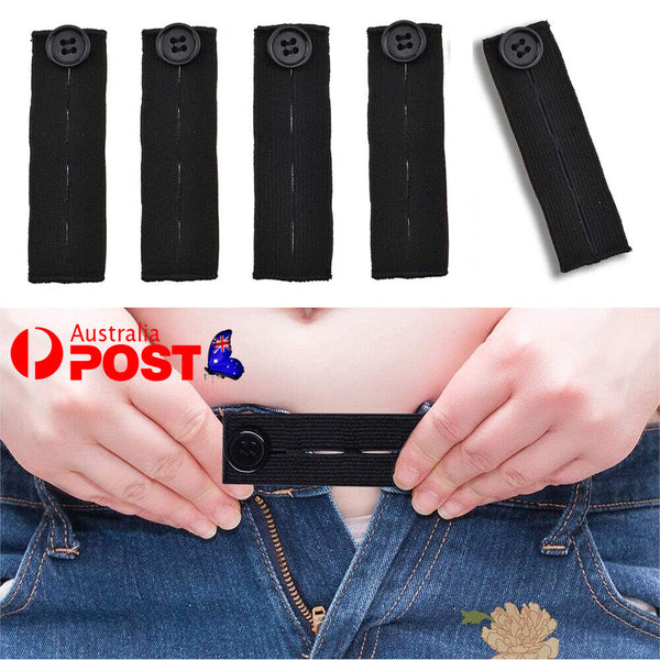 6311 Merge 5x Elastic Button Jeans Waist Extender Paints Shorts Trouser Widen Expander