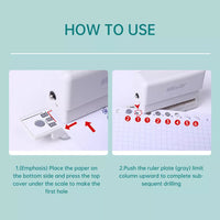 6330 Merge Handheld 6 Hole Paper Puncher A4 A5 B5 Notebook Scrapbook Diary Planner Punching X104 You.