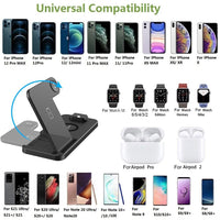 6201 Merge Wireless Dock Folding Charging Station 4 in 1 for apple Watch Iphone 13 12 11 XS Mobile.