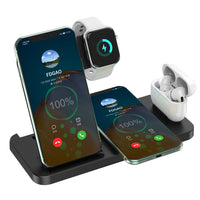 6201 Merge Wireless Dock Folding Charging Station 4 in 1 for apple Watch Iphone 13 12 11 XS Mobile.