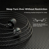 7108 Merge Sleep Earphone Anti-Noise In-Ear Ultra-soft Headphones Earbuds Headset Phones