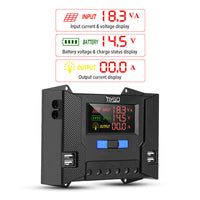 7115 Merge LCD Solar Panel Charge Controller Regulator DC 12V/24V Auto USB 30A Battery PWM