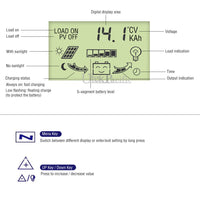 7116 Merge 12V/24V Solar Panel Battery Regulator Charge Controller 30A MPPT Auto Tracking.