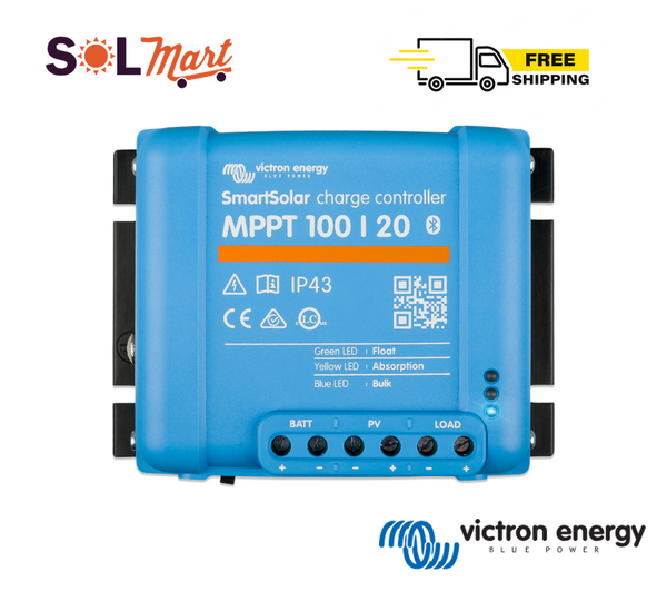 7119 Merge Victron MPPT 100/20 Blue Tooth Smart charge Controller 12/24/48V.