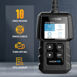 8105 Merge Topdon Car Engine Spray Fault Code Reader OBD2/EOBD/CAN Diagnostic Scanner Reset Tool