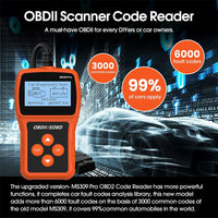 8109 Merge OBD2 Scan Tool Auto Fault Car Scanner Check Engine Code Reader Diagnostic Tool