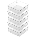 0103 Merge The 5 X Box Sweden Crystal Plastic Storage Tray 16cm Small fridge/Container The Ease