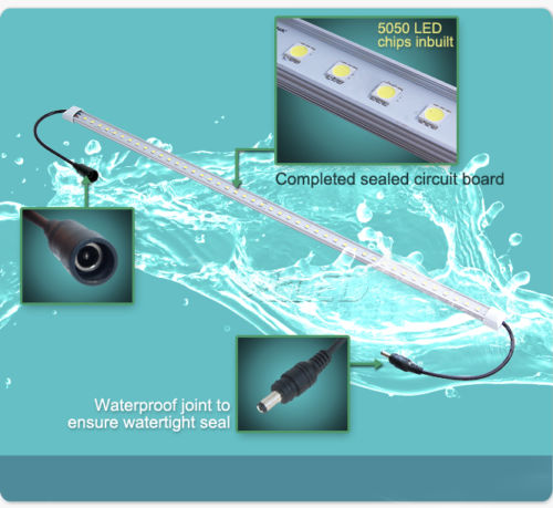 21102 Merge 4 X 6W 12V DC Led Strip In A Aluminum Channel Flexible Outback Priced To Suite.