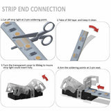 05101 Merge 4x10mm Snap Connectors 2 Pin Wire Waterproof Led Strip Light Solderless 5050 5630 Priced To Suite Out Back Sale