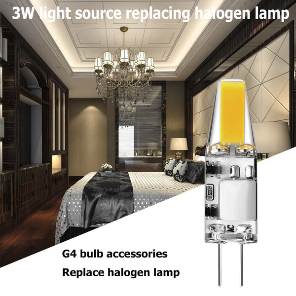 05102 Merge Led 3W G4 Halogen Lamps COB Light Bulb Chandelier Spotlight Replace AC/DC12V Style Priced To Suite Outback Sale.