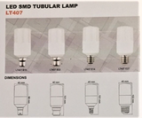 06140 Gunn Sal 7W 6K LT40765E27 Tubular SMD Replacement Bulb Lamp Style.