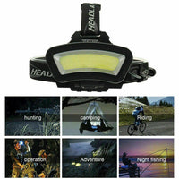 06109 Merge 100000LM Cob+Led Head lamp Head light Torch USB Recherbeable Flashlight Super Style Items.