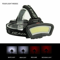 06109 Merge 100000LM Cob+Led Head lamp Head light Torch USB Recherbeable Flashlight Super Style Items.