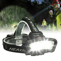 06109 Merge 100000LM Cob+Led Head lamp Head light Torch USB Recherbeable Flashlight Super Style Items.