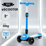 4108 Merge Rovo Kids 3-Wheel Electric Scooter, Ages 3-8 Adjustable Height, Blue Lithium Battery.