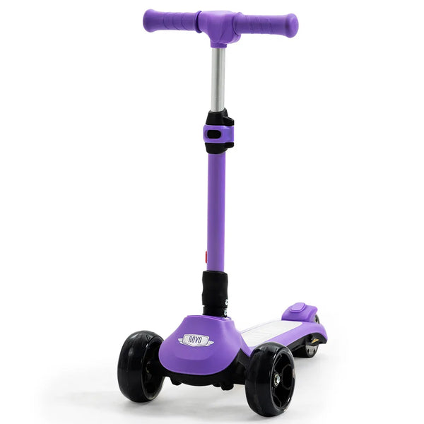 4109 Merge Rovo Kids 3-Wheel Electric Scooter, Ages 3-8 Adjustable Height, Purple Lithium Battery.