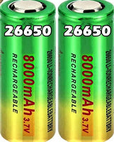 14115 Merge 26650 3.7V 8000mAh Flat Top Rechargeable Lithium li-ion touch High Drain Battery Outback Items