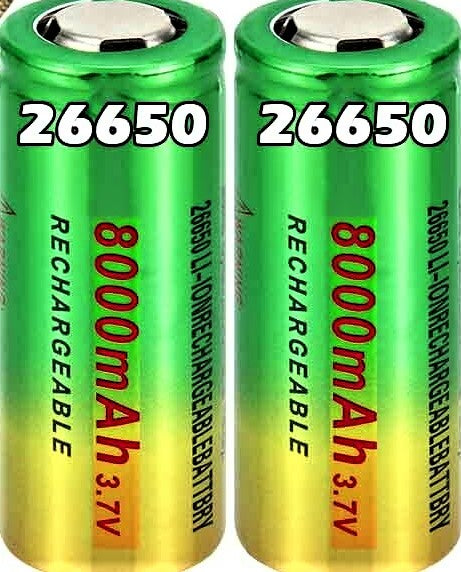 14115 Merge 26650 3.7V 8000mAh Flat Top Rechargeable Lithium li-ion touch High Drain Battery Outback Items