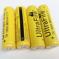 14114 18650 TR 9800mAh UltraFire 3.7v Rechargable Lithuim Li-Ion Battreies Yellow Items.