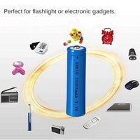 14116 4 Pieces 18650 20000mAh 3.7V rechargeable Li-ion Battery flash light Torch Gadget Blue Items