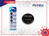 11103 Merge PKCell 2032 ECR2032 5 CR 2032 3V Lithium Battery Expiry 2030 PKCEL Brand Sealed