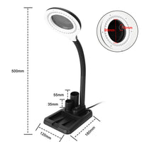 16105 Merge 5x10x Magnifying Lamp Crafts Glass Reading Table Desk 40 Led Magnifier Lights Timeless Styling Craftsmanship Glowing.