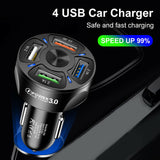 18105 Merge 12V Car Lighter Socket charger Duel Ports QC3.0 USB Ports Faster charger Power Adapter.