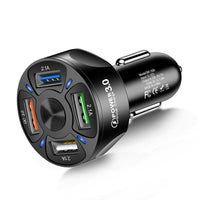 18105 Merge 12V Car Lighter Socket charger Duel Ports QC3.0 USB Ports Faster charger Power Adapter.