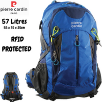 02104 Merge FANTASTIC SALE Pierre Cardin RFID Backpack Bag Hiking Outdoor Travel Everyday rucksack 57 Litre Elegance Celebration Built