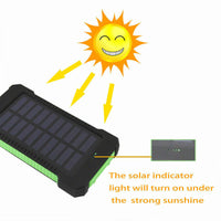 02106 Merge 500000mAh Portable Solar Panel Duel USB External Battery Power Bank Iphone Ipad Charger Duty Celebration built Sale Energy.