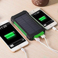 02106 Merge 500000mAh Portable Solar Panel Duel USB External Battery Power Bank Iphone Ipad Charger Duty Celebration built Sale Energy.