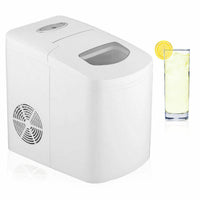 02100 Merge Ice Cube Maker/Electric Portable Machine/auto 150w/10kg in 24hrs White Celebration