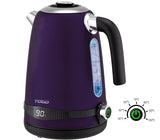 15107 Merge 1.7L Purple Electric Kettle Appliance Home Kitchen Fast Boil Water Stainless Steel Celebration.