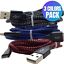 18106 Merge 3 Colours Fast Charge USB Charging Cables Charger Cord 1M For Apple iPhone 7 8 X 11 12 13 Pro iPad  Celebration Sale Secured Items.